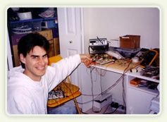 Russ in his Lab 1996