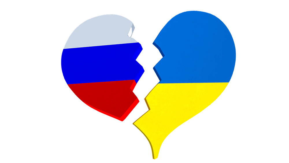 Russia Ukraine Broken Heart